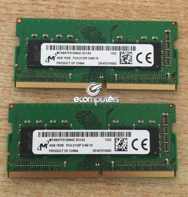 Micron 4GB 1Rx8  PC4-17000 DDR4-2133 SODIMM Memory