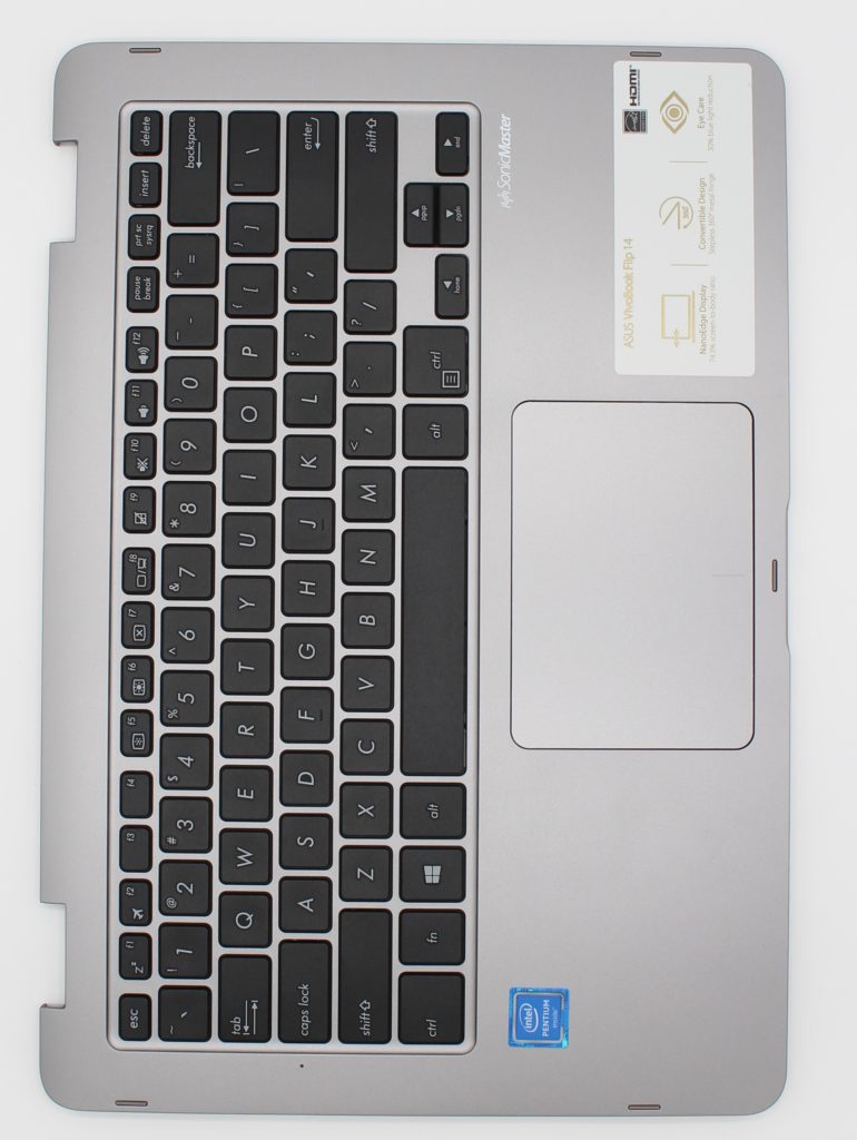 ASUS VivoBook Flip 14 TP401N Palmrest w/ Touchpad & Keyboard Tekserve