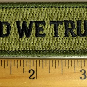 In God We Trust - Iron On Patch