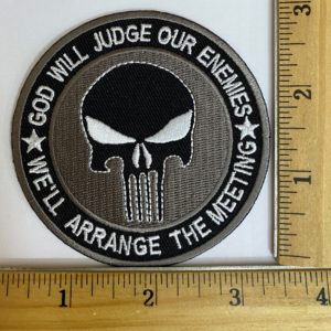 Punisher Military Embroidered Patch Iron On