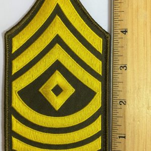 United States Army Rank E8 1st Sergeant Iron On Patch