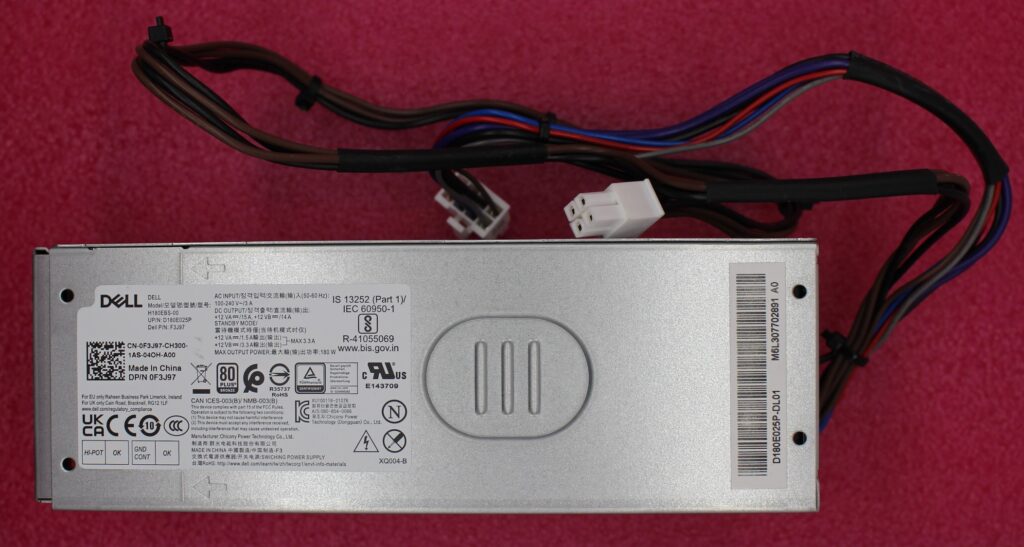 Dell Inspiron 3910 180W Power Supply Tekserve, Inc.