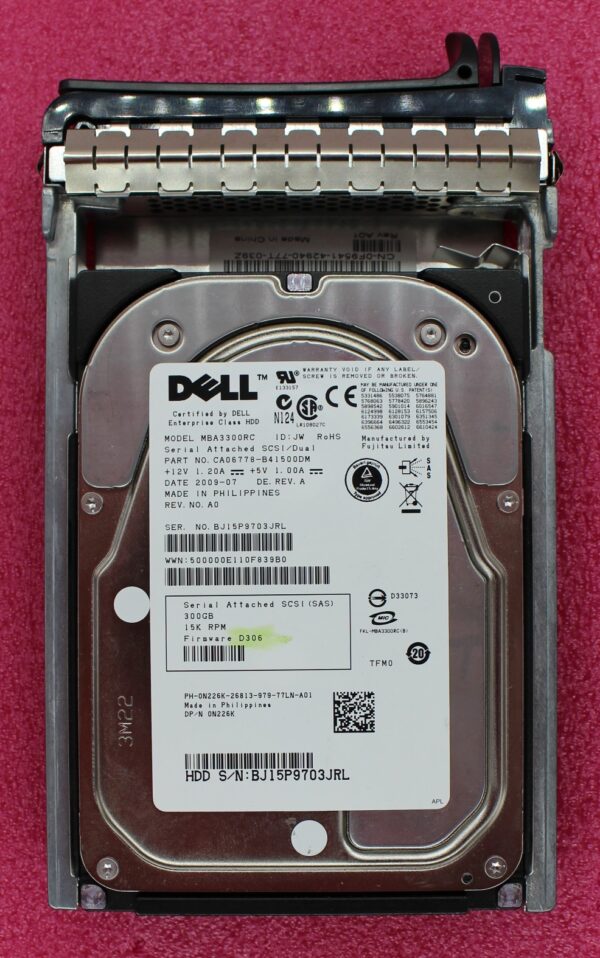 Dell 300Gb 15K 3.5 inch SAS Hard Disk Drive