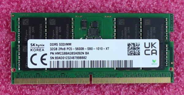 Lenovo 32GB 2Rx8 DDR5-5600B PC5-44800 DDR5 SODIMM Memory - SKHYNIX - Image 2