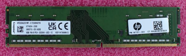 HP 8GB 1Rx8 DDR4 3200MHz UDIMM Memory