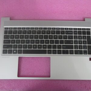 HP ProBook 450 G8 15 inch Top Cover With Keyboard Silver With FPR Hole