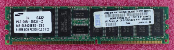 IBM 512Mb PC2100 ECC SDRAM RDimm