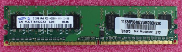 IBM ThinkCentre 512MB 1Rx8 PC2-4200U Sdram Udimm