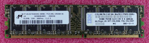 IBM Netvista 512MB Sdram PC2100B Dimm