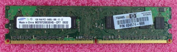 HP 1GB 1Rx8 PC2-6400U DDR2 Memory