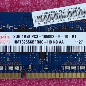 IBM ThinkPad 2GB PC3-10600S 1Rx8 Memory