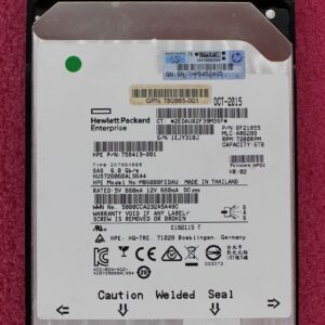 HP MSA 6TB 6G SAS 7.2K 3.5in Midline Hard Drive SC tray