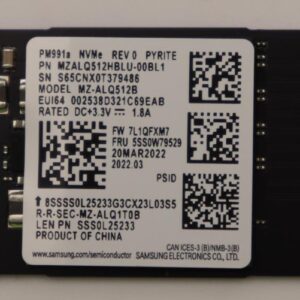 Lenovo 512GB M.2 PCIe 2242 SSD