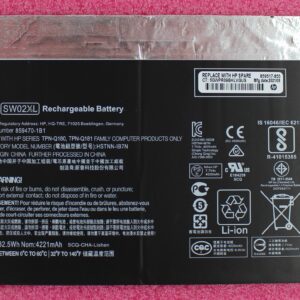 HP 10-P X2 X5-Z8350 2 Cell Battery Pack SW02XL