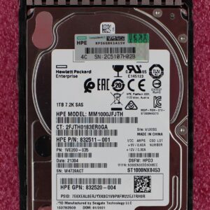 1TB SAS 2.5 inch 7200RPM 12Gb/s (Hot Swap) (SFF) HDD