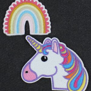 Unicorn and Rainbow Iron On Patch