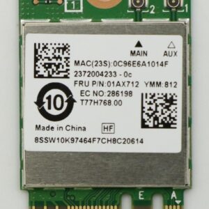 Lenovo Realtek Wireless Bluetooth Card RTL8822BE Yoga 730