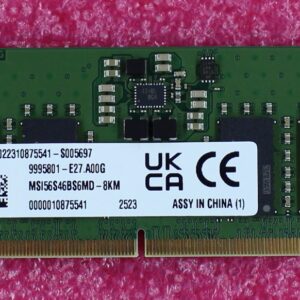Kingston 8GB DDR5-5600 MHz SO-DIMM Laptop Memory